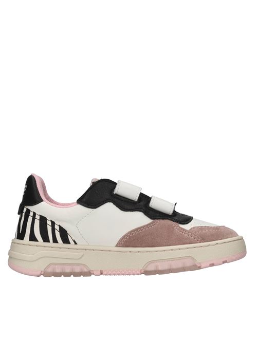 Sneakers in pelle 2B12 | BABYHYPER-WV015BIANCO-ROSA-ARGENTO-NERO-ZEBRA