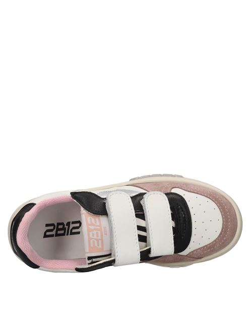Sneakers in pelle 2B12 | BABYHYPER-WV015BIANCO-ROSA-ARGENTO-NERO-ZEBRA