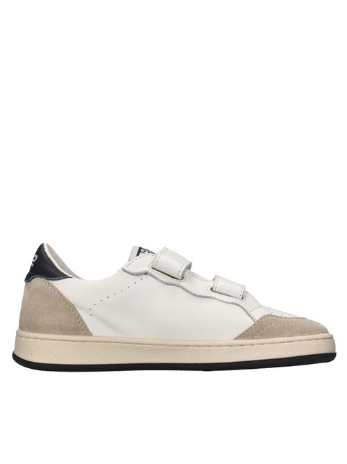 Sneakers in pelle 2B12 | BABYPLAY-M100BIANCO-MARRONE-BLU