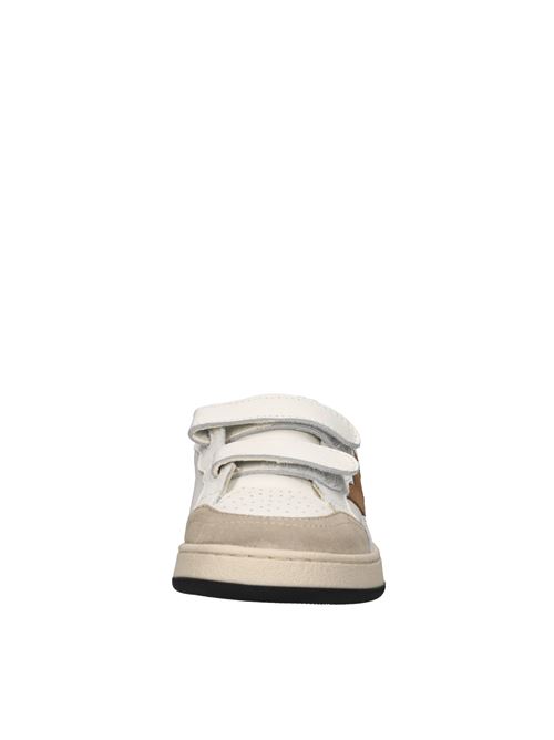 Sneakers in pelle 2B12 | BABYPLAY-M100BIANCO-MARRONE-BLU