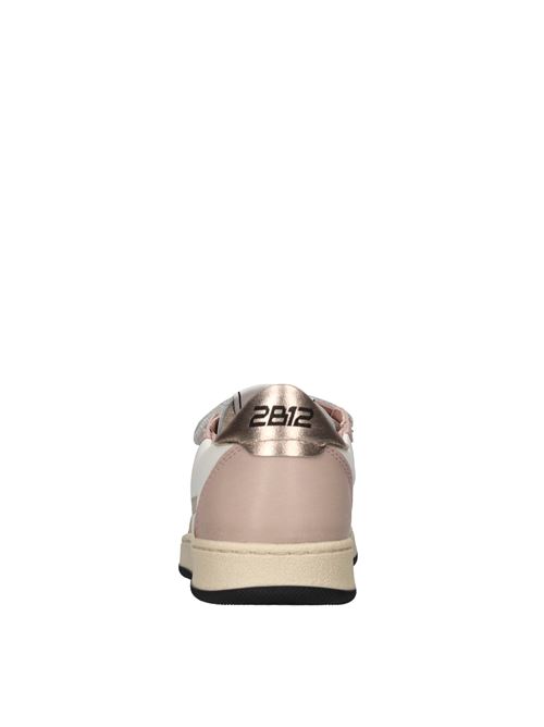 Sneakers in pelle 2B12 | BABYPLAY-W103BIANCO-ROSA