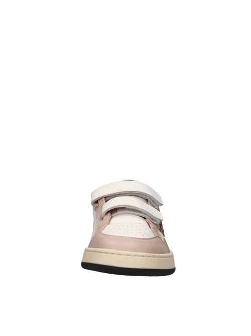 Sneakers in pelle 2B12 | BABYPLAY-W103BIANCO-ROSA