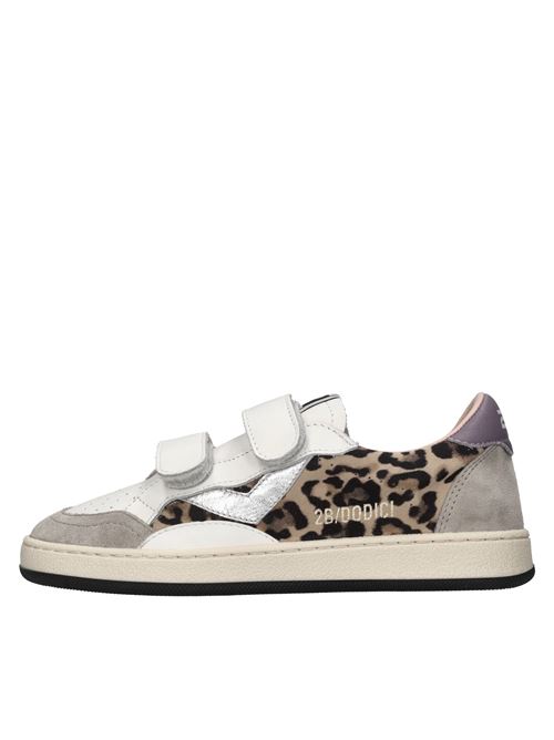 Sneakers in pelle 2B12 | BABYPLAY-W95BIANCO-LEOPARDATO-LAVANDA-ARGE