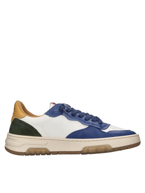 Sneakers in pelle 2B12 | JRHYPER-M017BIANCO-BLU-NERO-GIALLO-VERDE
