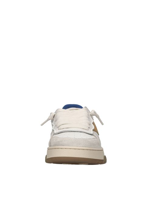 Sneakers in pelle e camoscio 2B12 | JRHYPER-M018BIANCO-GIALLO-VERDE