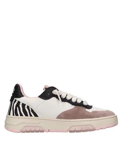 Sneakers in pelle ed ecopelle 2B12 | JRHYPER-W015BIANCO-ROSA-ARGENTO-NERO-ZEBRA