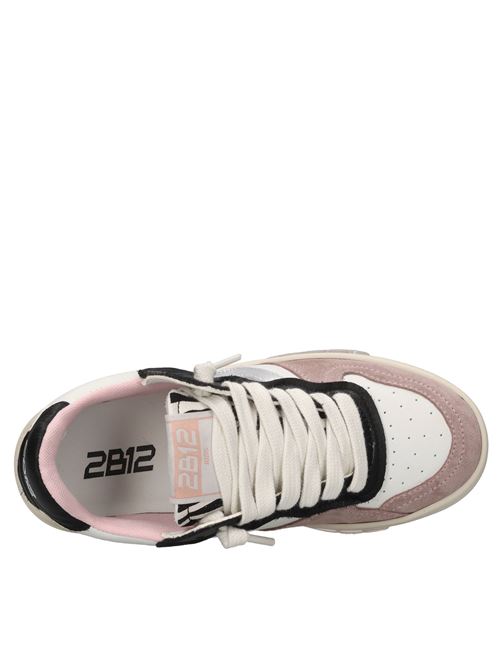 Sneakers in pelle ed ecopelle 2B12 | JRHYPER-W015BIANCO-ROSA-ARGENTO-NERO-ZEBRA