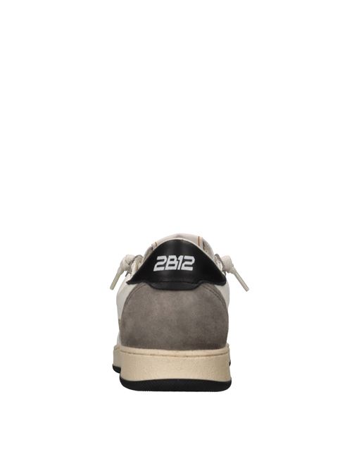 Sneakers in pelle e camoscio 2B12 | JRPLAY-M108BIANCO-GIALLO-NERO