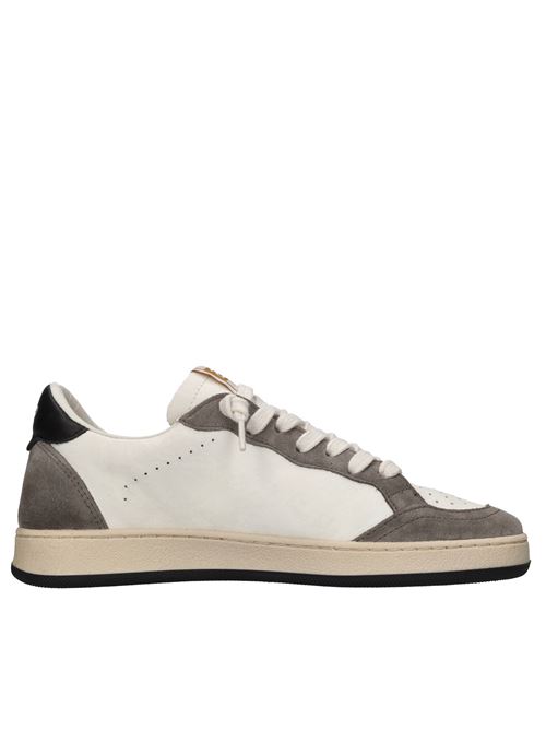 Sneakers in pelle e camoscio 2B12 | JRPLAY-M108BIANCO-GIALLO-NERO