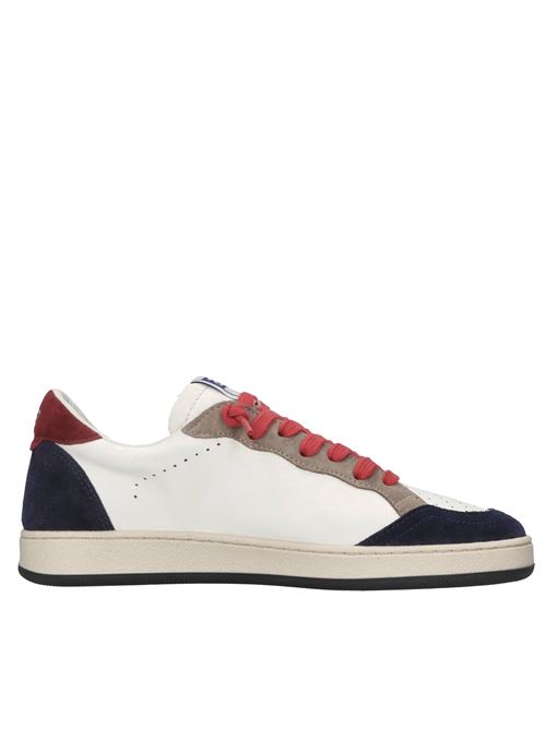 Sneakers in pelle ed ecopelle 2B12 | JRPLAY-M90BIANCO-BLU-ROSSO