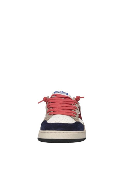 Sneakers in pelle ed ecopelle 2B12 | JRPLAY-M90BIANCO-BLU-ROSSO