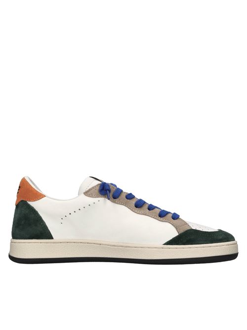 Sneakers in pelle ed ecopelle 2B12 | JRPLAY-M91BIANCO-VERDE-ARANCIO