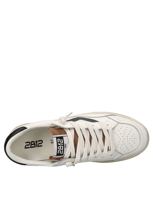 Sneakers in pelle 2B12 | JRPLAY-M98BIANCO-VERDE-NERO