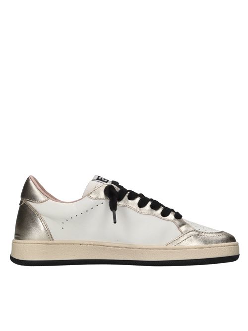 Sneakers in pelle ed ecopelle 2B12 | JRPLAY-W104BIANCO-PLATINO-LEOPARDATO