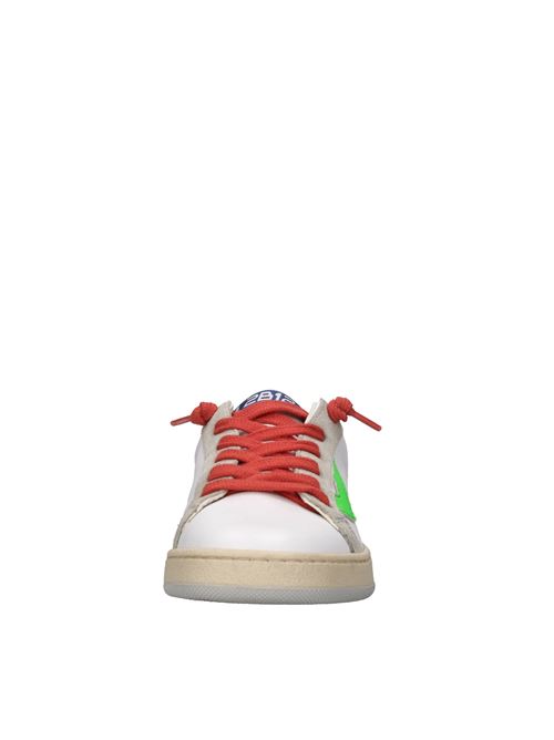 Sneakers in pelle 2B12 | JR.SUPRIME-51BIANCO-VERDEE-NERO