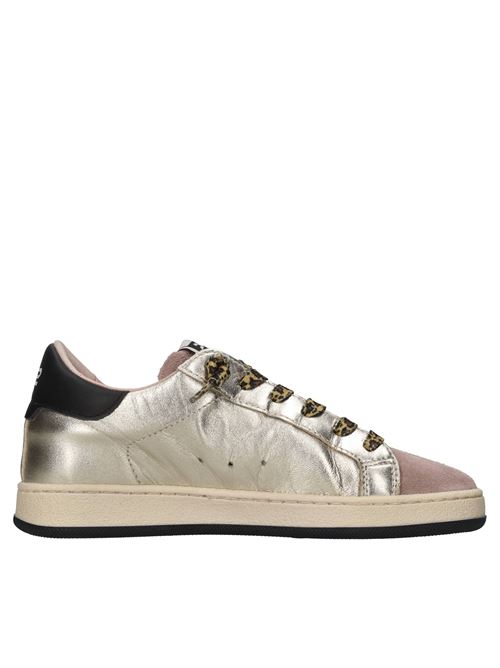 Sneakers in pelle camoscio e glitter 2B12 | JRSUPRIME-W79PLATINO-ROSA-NERO