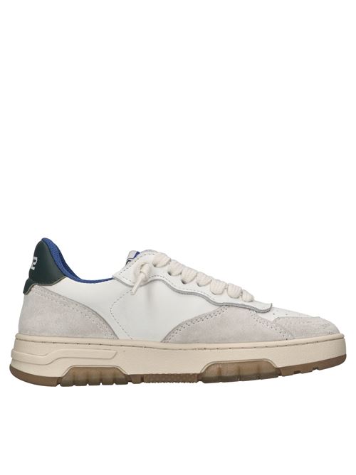 Sneakers in pelle e camoscio 2B12 | MINIHYPER-ML018BIANCO-GIALLO-VERDE
