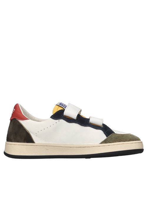 Sneakers in pelle 2B12 | MINIPLAY-M105BIANCO-VERDE-BLU-ROSSO