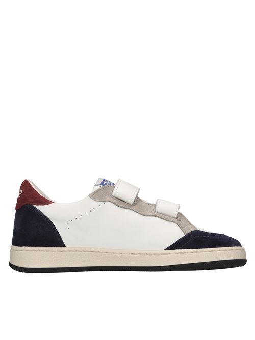 Sneakers in pelle e camoscio 2B12 | MINIPLAY-M90BIANCO-BLU-ROSSO