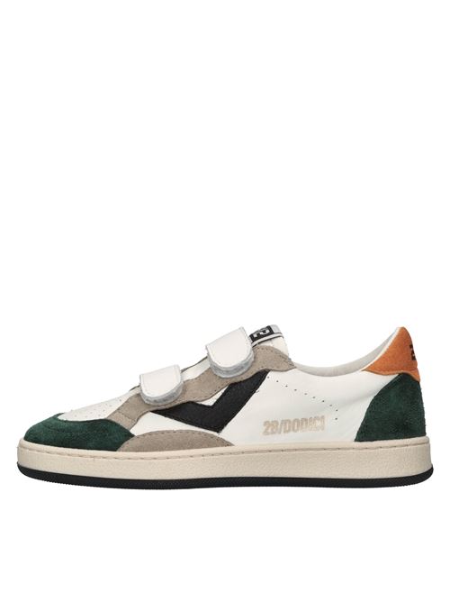 Sneakers in pelle 2B12 | MINIPLAY-M91BIANCO-VERDE-ARANCIO