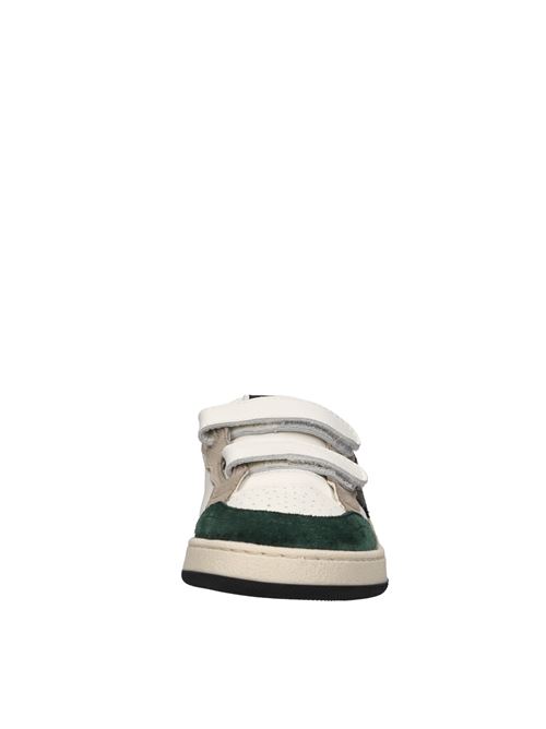 Sneakers in pelle 2B12 | MINIPLAY-M91BIANCO-VERDE-ARANCIO