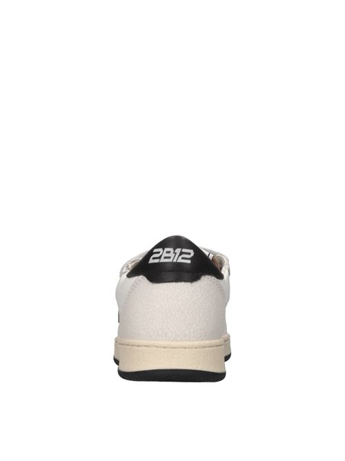 Sneakers in pelle ed ecopelle 2B12 | MINIPLAY-M98BIANCO-VERDE-NERO