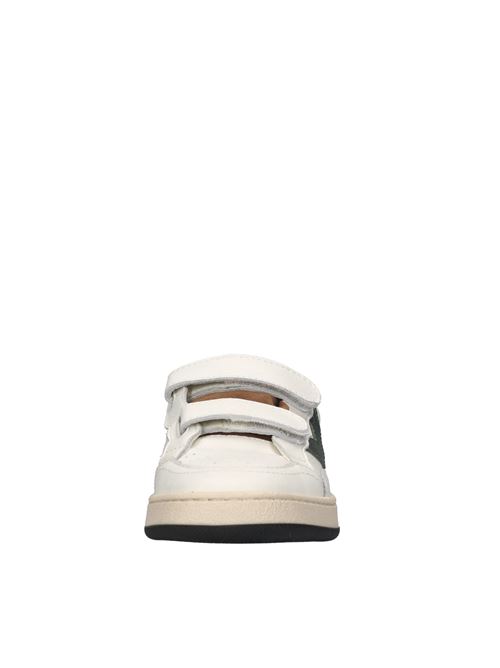 Sneakers in pelle ed ecopelle 2B12 | MINIPLAY-M98BIANCO-VERDE-NERO