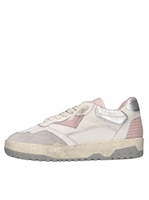 Sneakers in pelle 4B12 | OLIMPIA-D02BIANCO-ROSA-ARGENTO