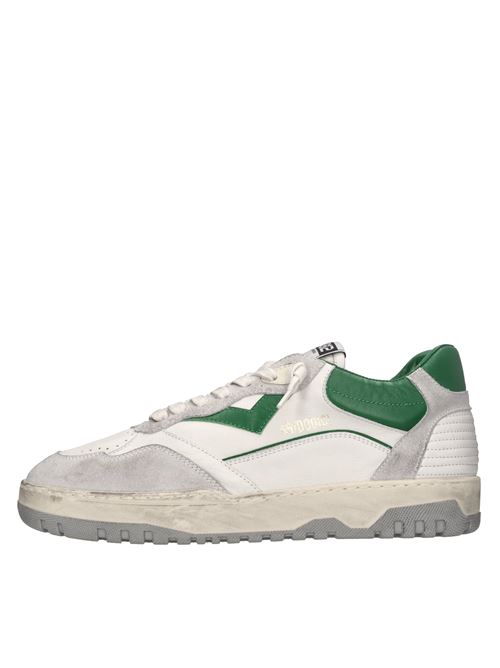 Sneakers in pelle 4B12 | OLIMPIA-U03BIANCO-VERDE