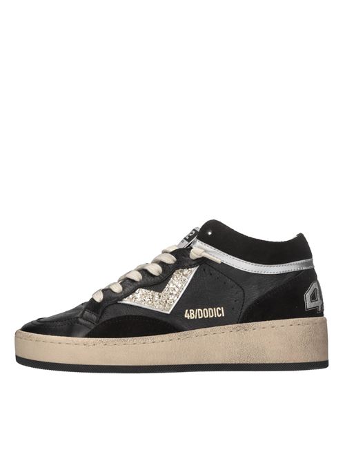 Sneakers in pelle 4B12 | PLAYMID-D02NERO-ARGENTO-ORO