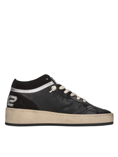 Sneakers in pelle 4B12 | PLAYMID-D02NERO-ARGENTO-ORO