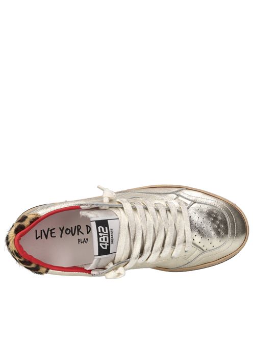 Sneakers in pelle 4B12 | PLAYNEW-D220ORO-ZEBRA