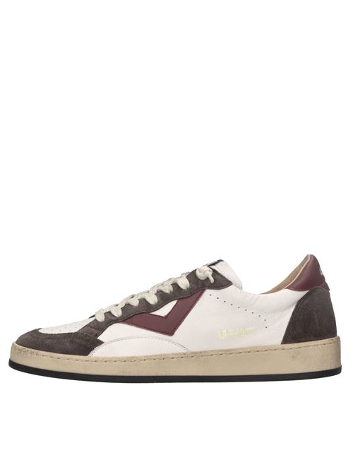 Sneakers in pelle 4B12 | PLAYNEW-U123BIANCO-MARRONE-BORDEAUX