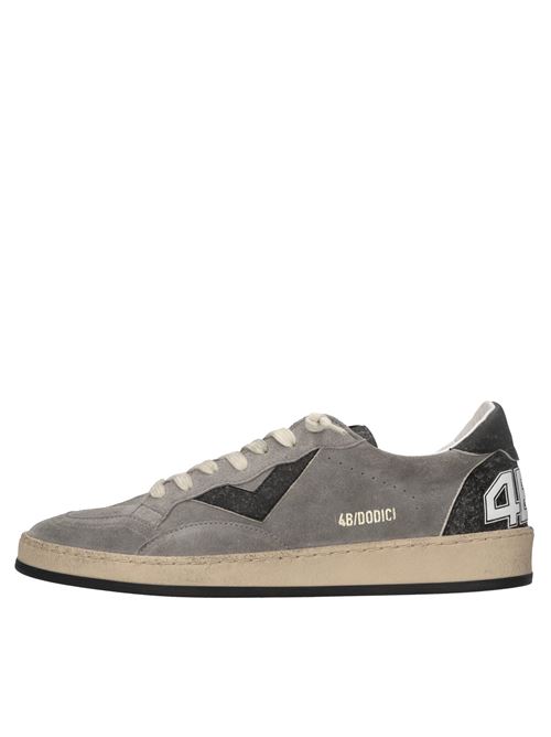 Sneakers in camoscio 4B12 | PLAYNEW-U129GRIGIO-NERO