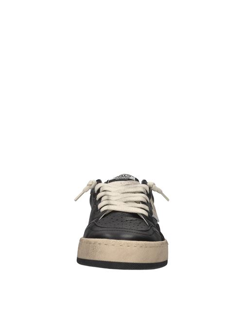 Sneakers in pelle e glitter 4B12 | PLAYNEWSKY-D221NERO-ORO-ARGENTO
