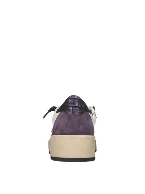 Sneakers in pelle 4B12 | PLAYNEWSKY-D231BIANCO-VIOLA