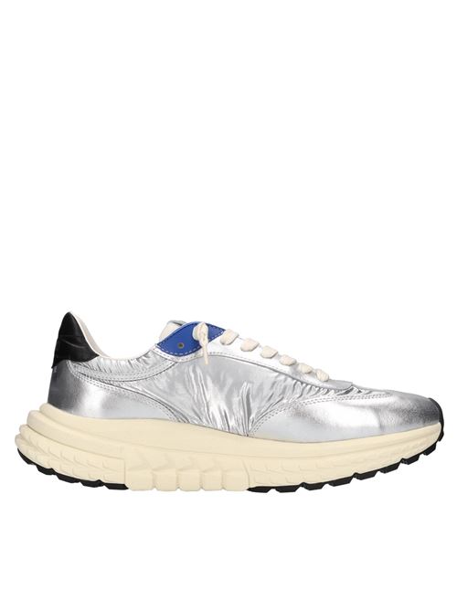 Sneakers in pelle e tessuto 4B12 | RACE-U07ARGENTO-NERO-BLU