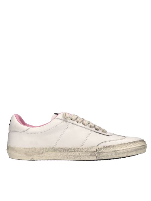 Sneakers in pelle 4B12 | SPIKE-D11BIANCO-ARGENTO