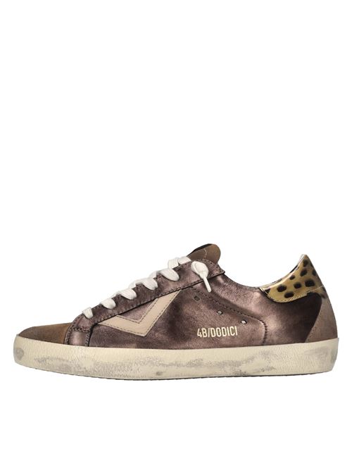 Sneakers in pelle 4B12 | SUPRIME-D335MARRONE