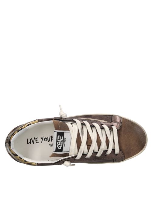 Sneakers in pelle 4B12 | SUPRIME-D335MARRONE