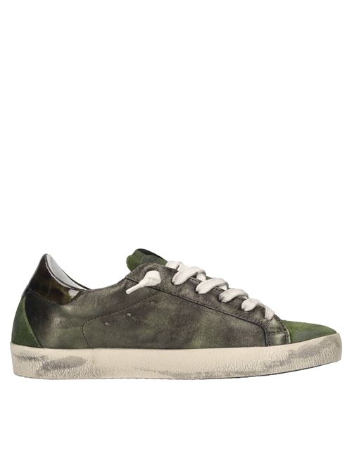 Sneakers in pelle 4B12 | SUPRIME-D337VERDE-BEIGE