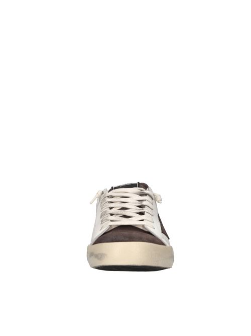 Sneakers in pelle 4B12 | SUPRIME-U211BIANCO-EBONY-VERDE