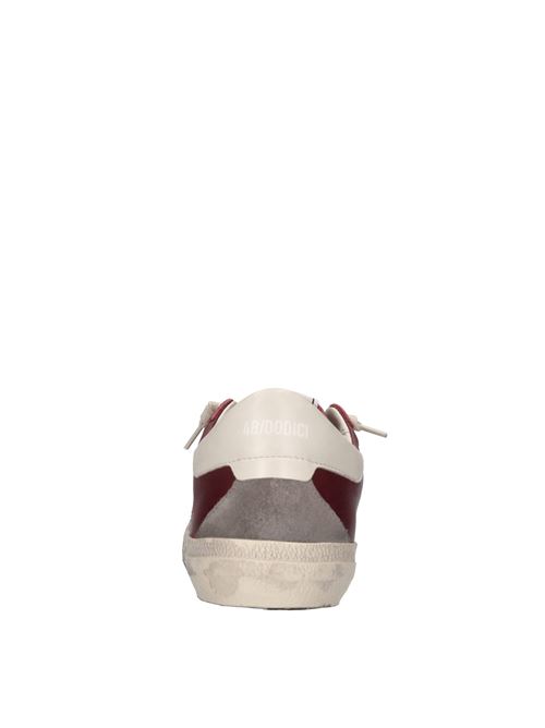 Sneakers in pelle 4B12 | SUPRIME-U212WINE-BIANCO