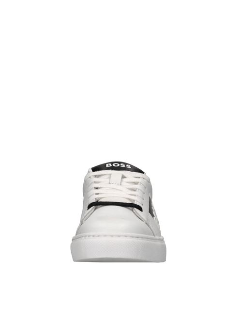 Sneakers in pelle BOSS | J51650/10PBIANCO-NERO