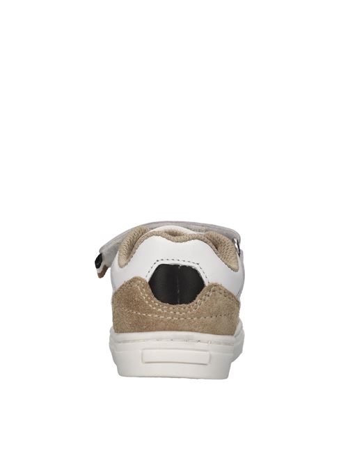 Sneakers in pelle e tessuto BOSS | J52163/10PBIANCO-MARRONE