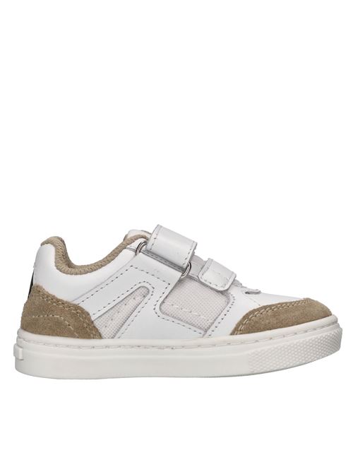 Sneakers in pelle e tessuto BOSS | J52163/10PBIANCO-MARRONE