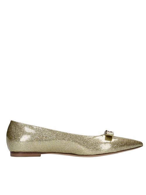 Ballerine Splendida in tessuto microglitter laccato CASADEI | 1A277Y0101PLATINO