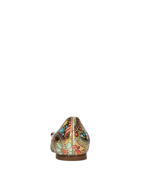 Ballerine Nuggets in tessuto specchiato CASADEI | 1A287J0101ORO