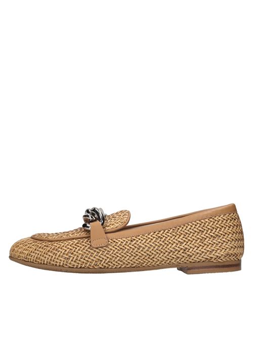 Mocassini Hanoi in pelle intrecciata CASADEI | 1D281J0101NATURALE