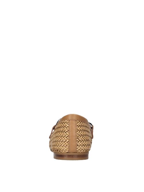 Mocassini Hanoi in pelle intrecciata CASADEI | 1D281J0101NATURALE